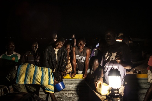 night fishermen in Lake Malawi