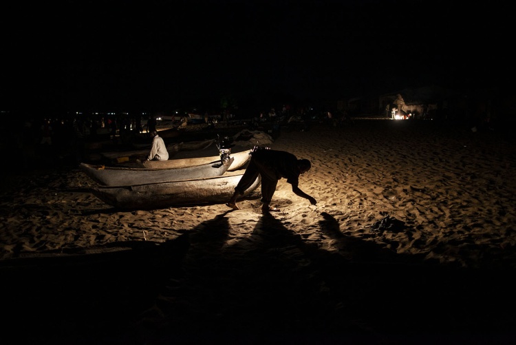 Night fishermen in Lake Malawi